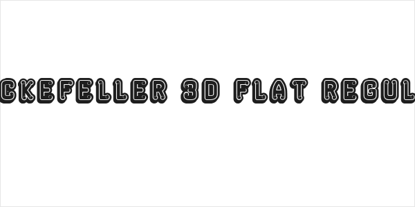 Rockefeller 3D Flat Regular Logo