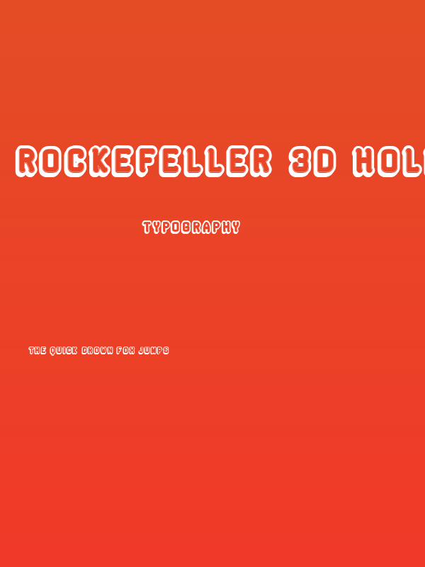 Rockefeller 3D Hollow Flat Regular Poster