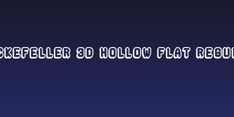Rockefeller 3D Hollow Flat Regular Social Header