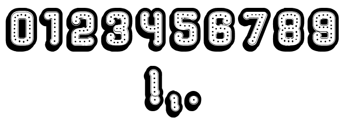 Rockefeller 3D Hollow Regular Font OTHER CHARS