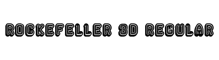 Rockefeller 3D Regular  免费字体下载