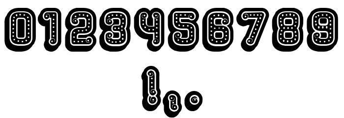Rockefeller 3D Regular Font OTHER CHARS