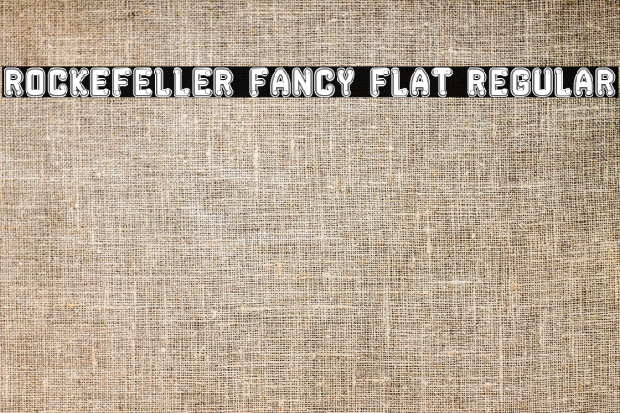 Rockefeller Fancy Flat Regular Font examples