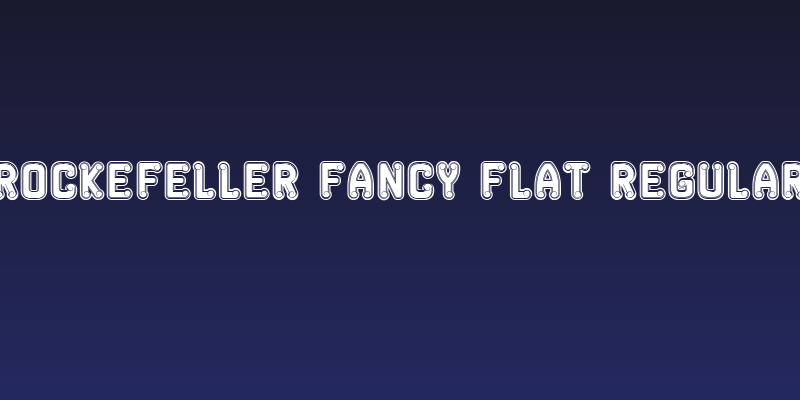 Rockefeller Fancy Flat Regular Social Header