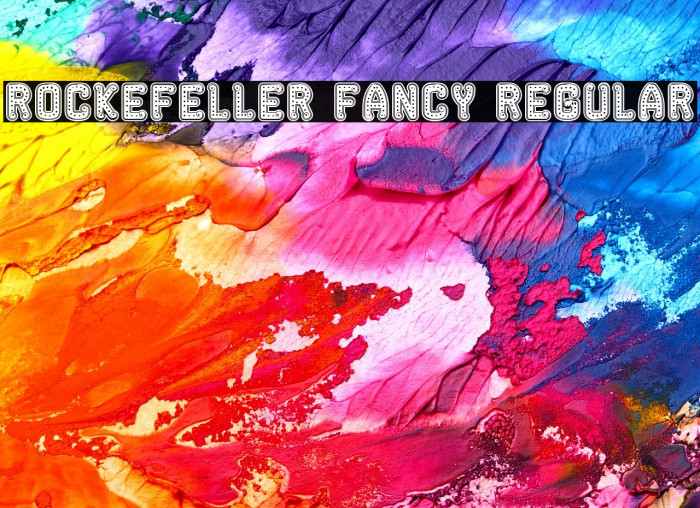 Rockefeller Fancy Regular Font examples