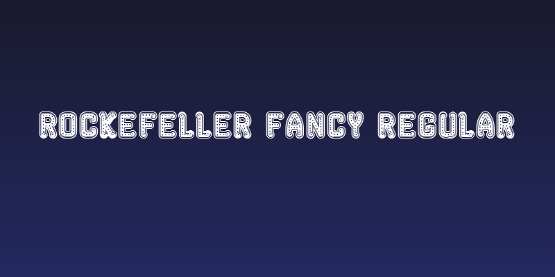 Rockefeller Fancy Regular Social Header