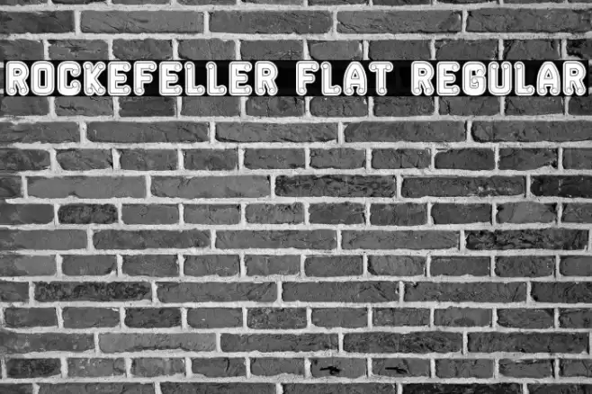 Rockefeller Flat Regular Font examples