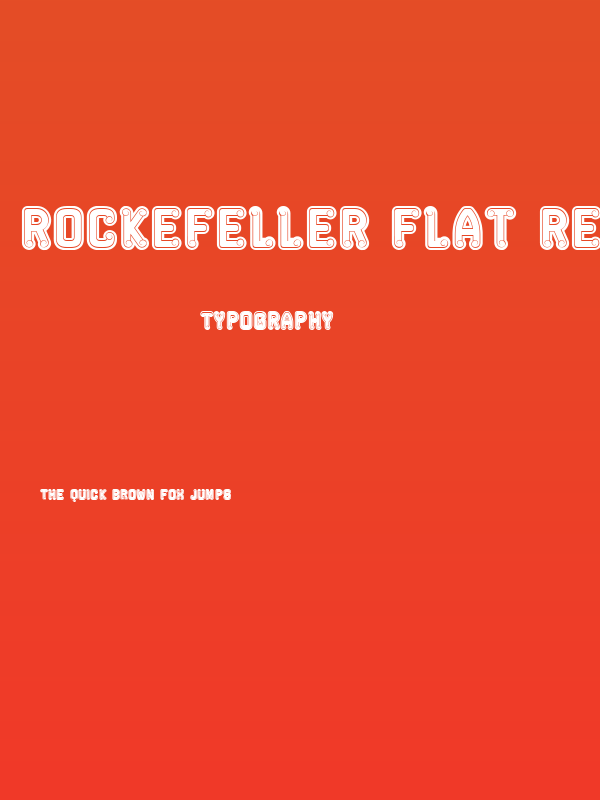 Rockefeller Flat Regular Poster