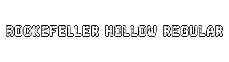 Rockefeller Hollow Regular  les polices de caractères gratuit tlcharger