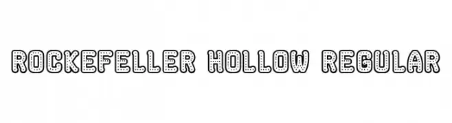 Rockefeller Hollow Regular  नि: शुल्क फ़ॉन्ट्स डाउनलोड