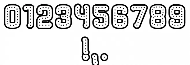 Rockefeller Hollow Regular Font OTHER CHARS