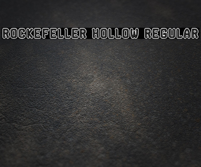 Rockefeller Hollow Regular Example 1