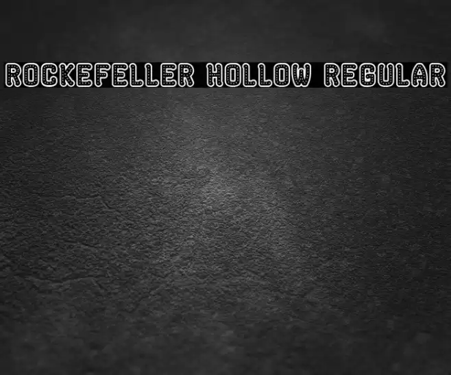 Rockefeller Hollow Regular Font examples