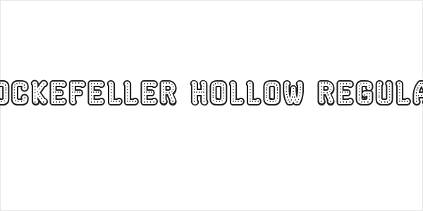 Rockefeller Hollow Regular Logo
