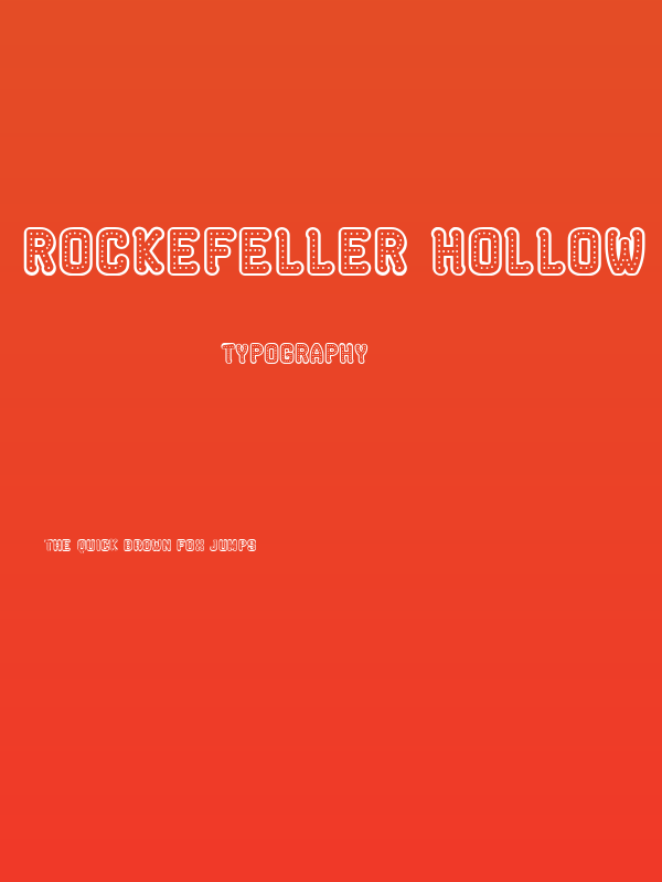 Rockefeller Hollow Regular Poster