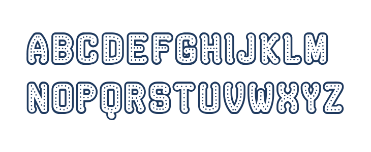 Rockefeller Hollow Regular Lowercase