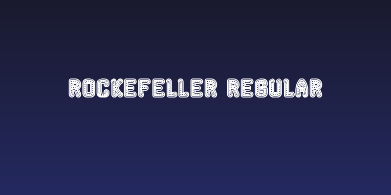 Rockefeller Regular Social Header