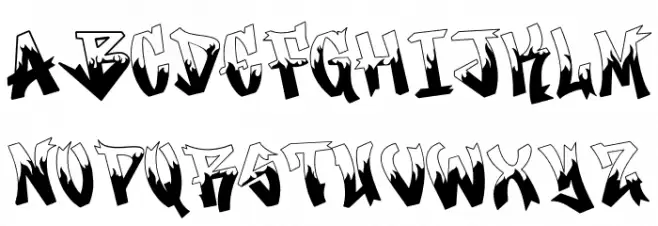 Rocker Rusher फ़ॉन्ट अपरकेस