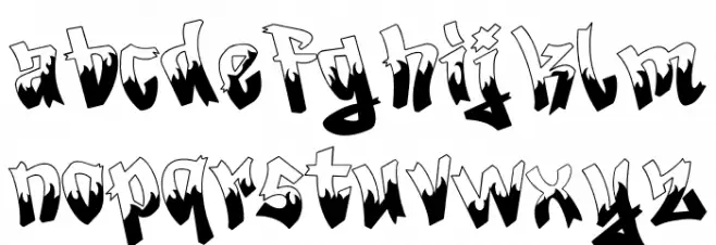 Rocker Rusher फ़ॉन्ट लोअरकेस