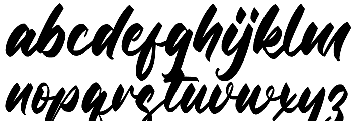 Rockerly Font LOWERCASE