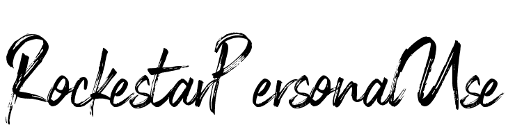 Rockestar Personal Use  フリーフォントのダウンロード
