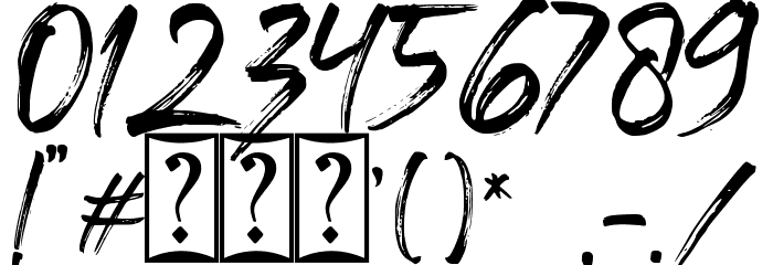Rockestar Personal Use Font OTHER CHARS