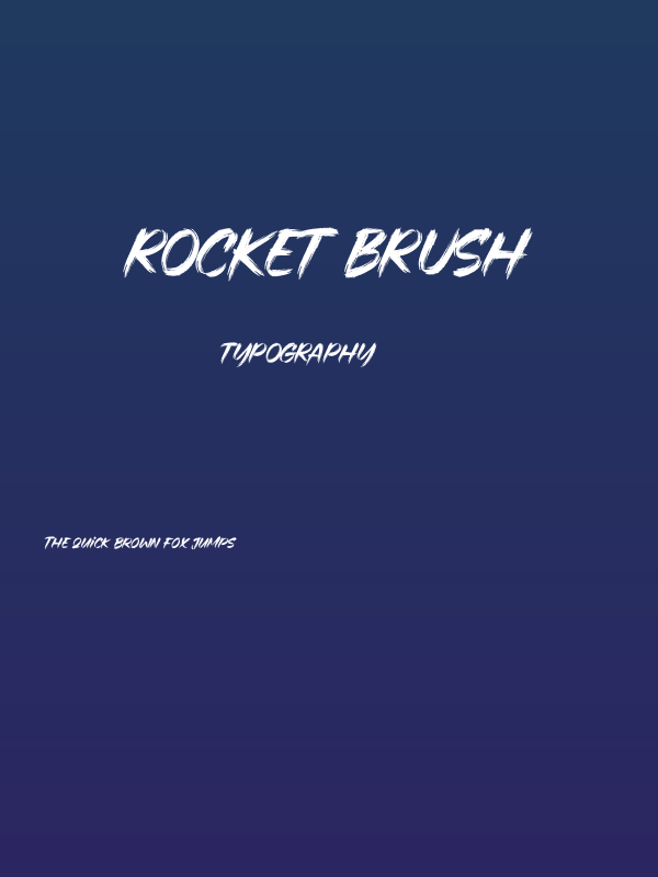 Rocket Brush Poster