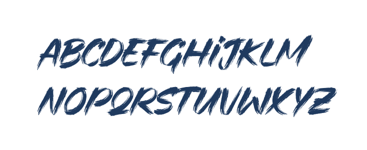 Rocket Brush Lowercase