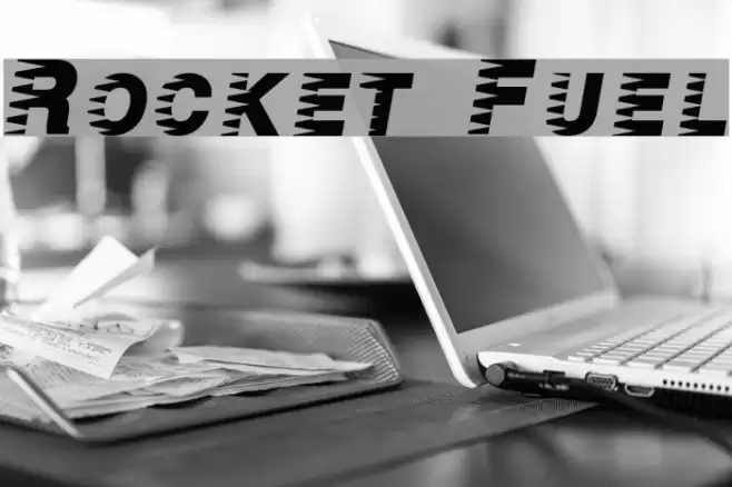Rocket Fuel Font examples