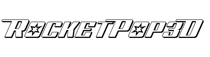 Rocket Pop 3D  Free Fonts Download