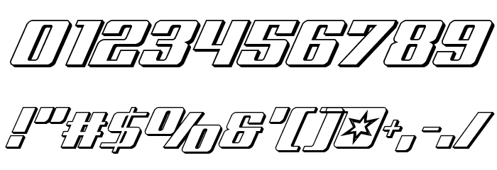 Rocket Pop 3D Font OTHER CHARS