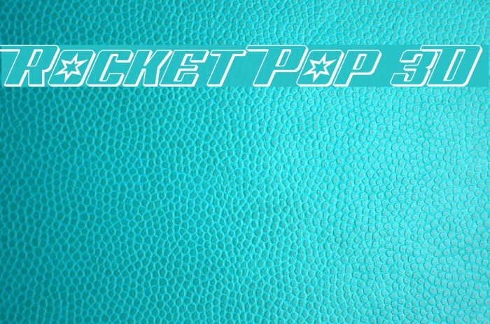 Rocket Pop 3D Font examples