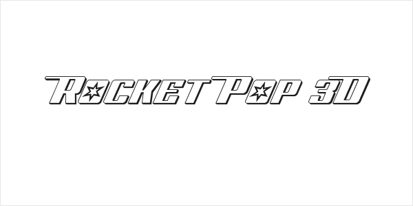 Rocket Pop 3D Logo