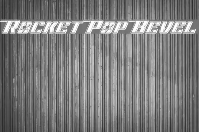 Rocket Pop Bevel Font examples