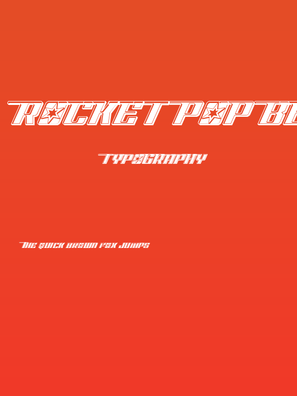 Rocket Pop Bevel Poster