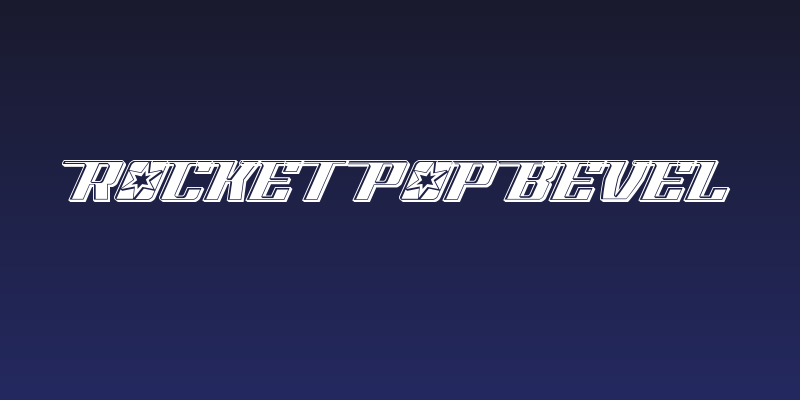 Rocket Pop Bevel Social Header