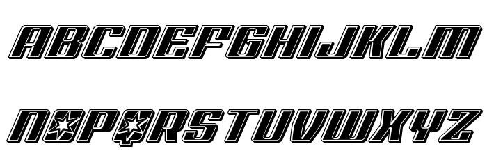 Rocket Pop Bevel Font LOWERCASE