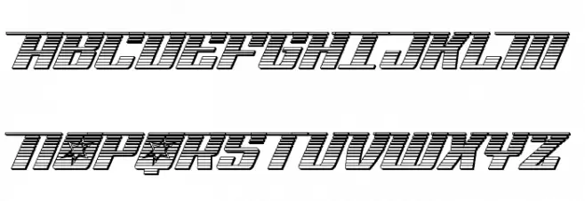 Rocket Pop Chrome 字体 大写
