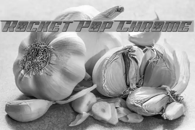 Rocket Pop Chrome Font examples