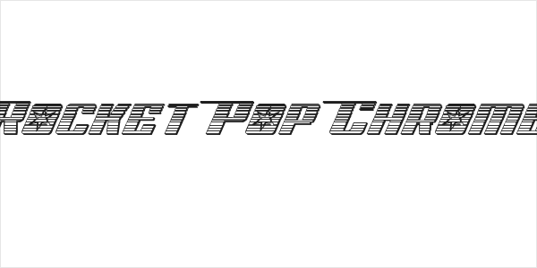 Rocket Pop Chrome Logo