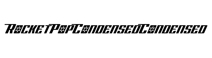 Rocket Pop Condensed Condensed  font caratteri gratis