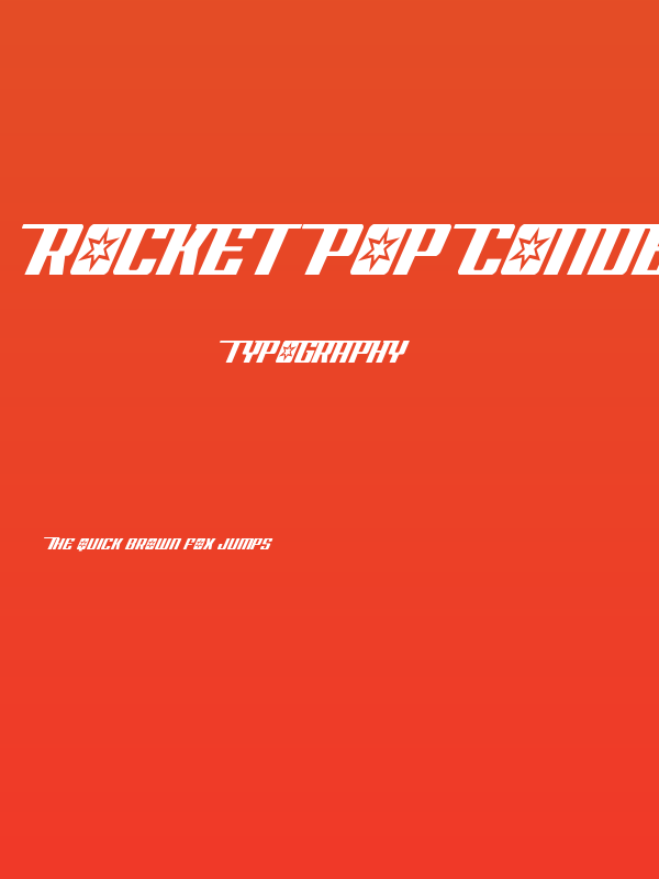 Rocket Pop Condensed Condensed Poster