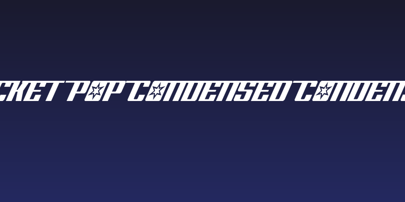 Rocket Pop Condensed Condensed Social Header