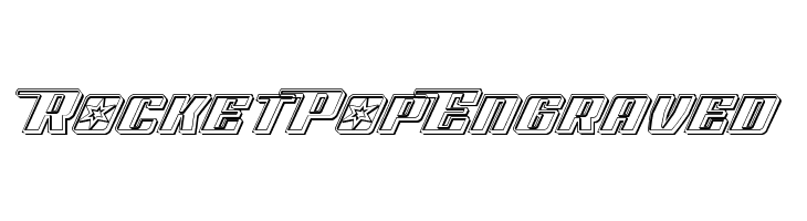 Rocket Pop Engraved  Frei Schriftart Herunterladen