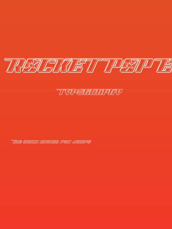 Rocket Pop Engraved Poster