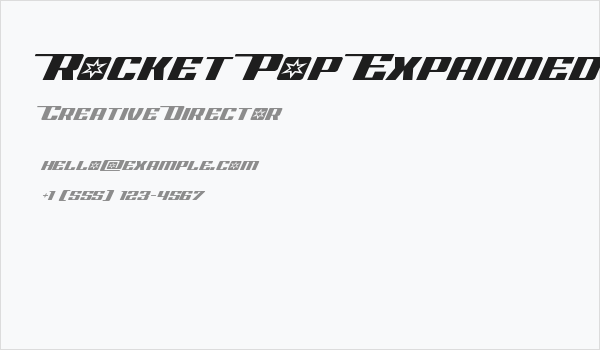 Rocket Pop Expanded Expanded Business Card
