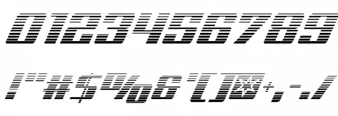 Rocket Pop Gradient Font OTHER CHARS