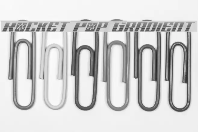 Rocket Pop Gradient Font examples