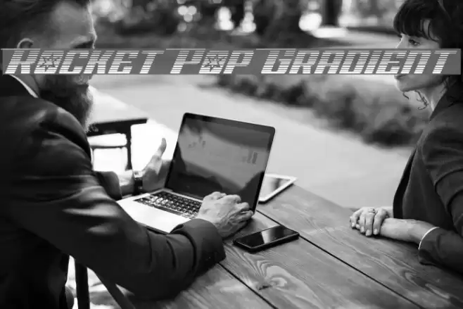 Rocket Pop Gradient Font examples
