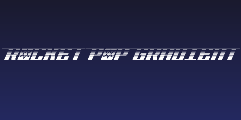 Rocket Pop Gradient Social Header